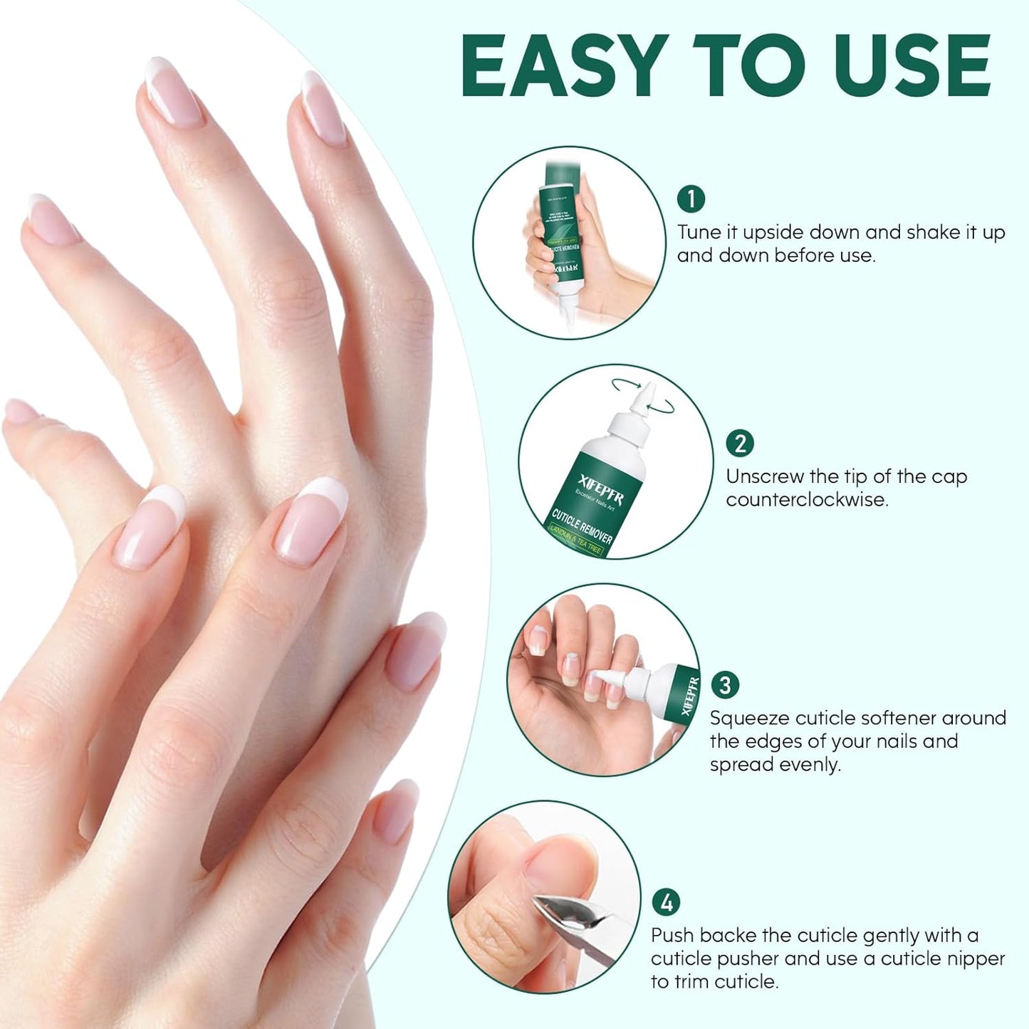 Cuticle Remover, 8.45 FL OZ Cuticle Softener, Instant Cuticle Remover Liquid, Salon Quality Cuticle Cream Professional Nail Care, Removes Cuticles in Seconds, Rosemary Scent, Gifts for Women