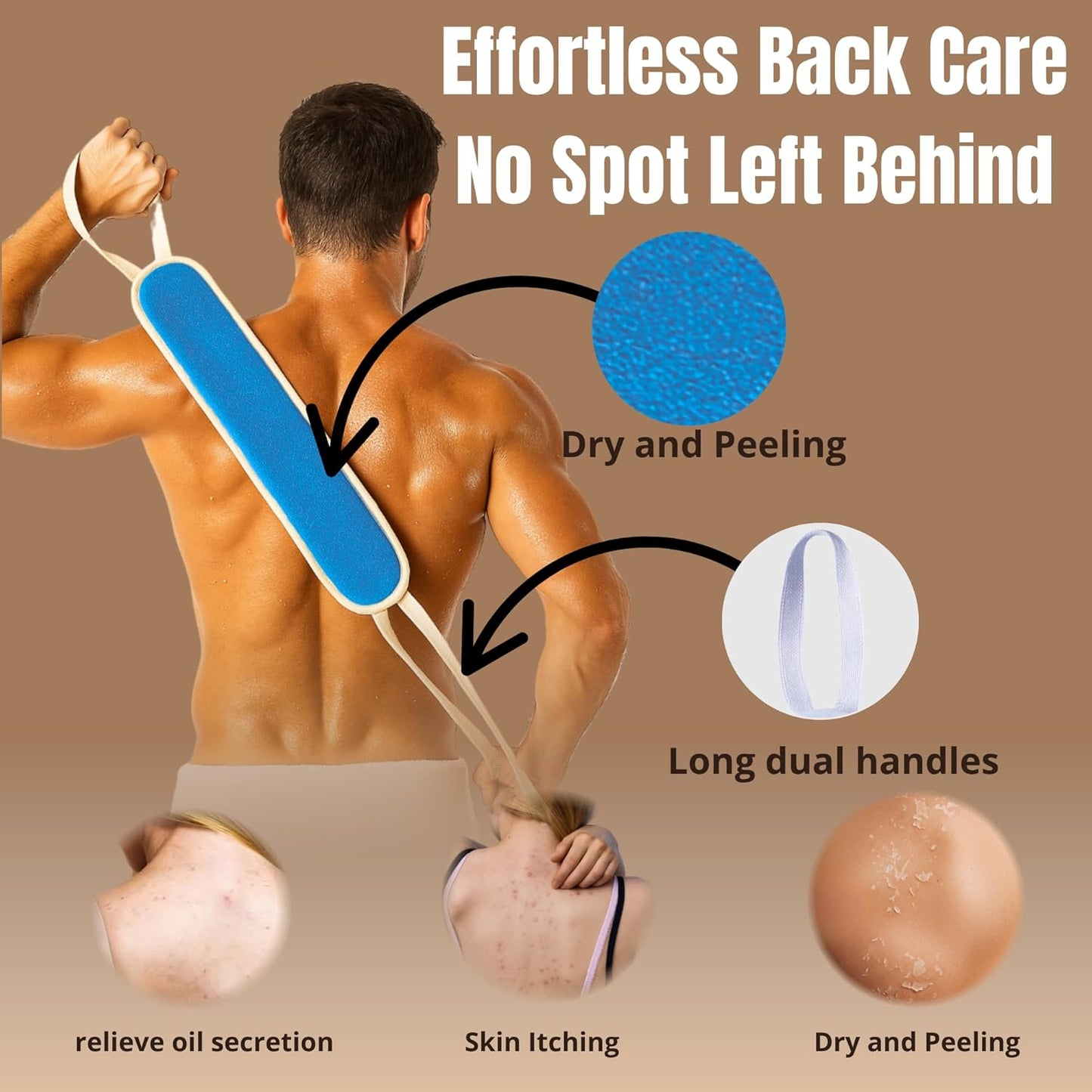 Exfoliating Glove Set (Original) – 3 Pieces Moroccan Hammam Scrub Mitts for Face, Body & Back – Deep Skin Cleansing & Dead Skin Removal – Reusable Spa Exfoliator – Assorted Colors (TURQOUISE)