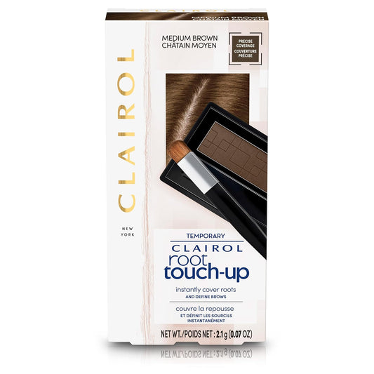 Clairol Root Touch-Up Temporary Concealing Powder, Medium Brown Hair Color, Pack of 1