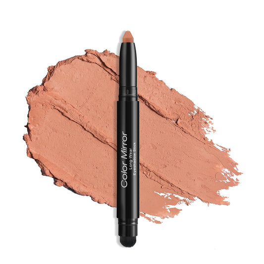 Longwear Cream Eye Shadow Sticks(38 Matte Dainty Caramel), Smudge-Proof, Waterproof Eyeshadow,Silky Formula Glitter With Makeup Brush,Nude Eyeshadow Stick | alldaygood beauty