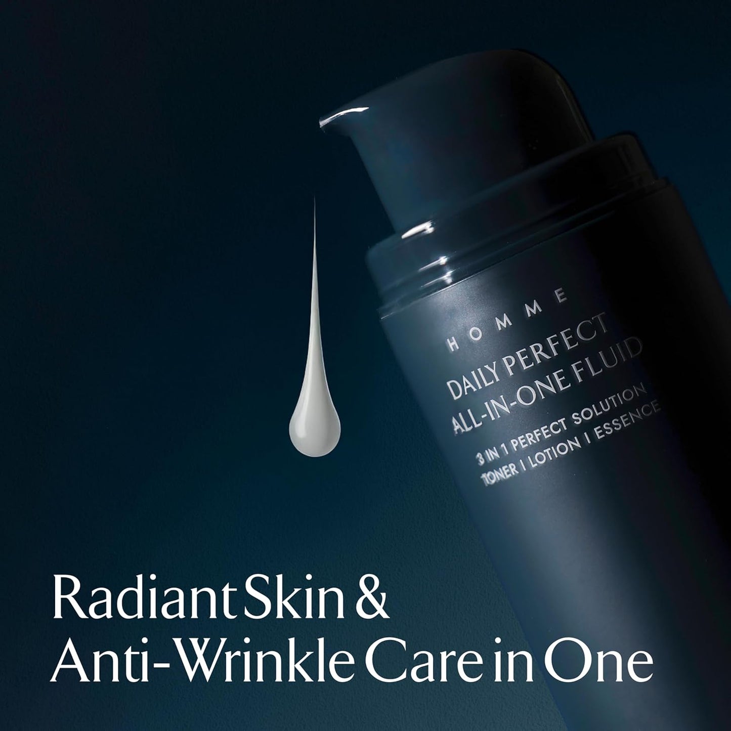 LA MUSE Homme Daily All-in-One Face Moisturizer for Men | 3-in-1 Toner, Lotion, Essence | Lightweight, Hydrating After-Shave Lotion for Oily & Sensitive Skin | Korean Skincare | Original Size