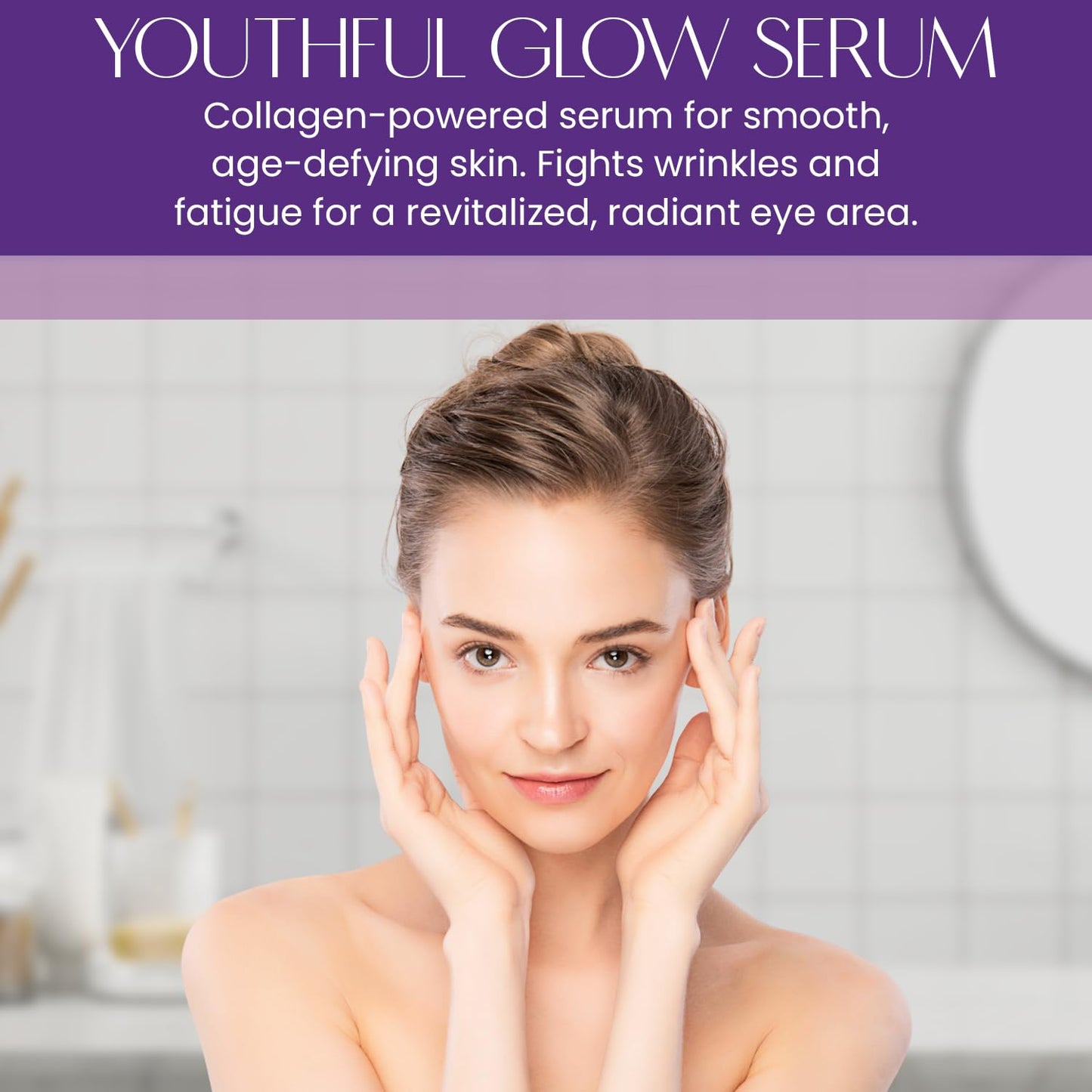 Collagen & Hyaluronic Acid Under Eye Serum - Anti Aging - Hydrating, Reduces Puffiness, Dark Circles & Wrinkles - Cruelty Free Korean Skin Care For All Skin Types - 1 oz / 30 ml