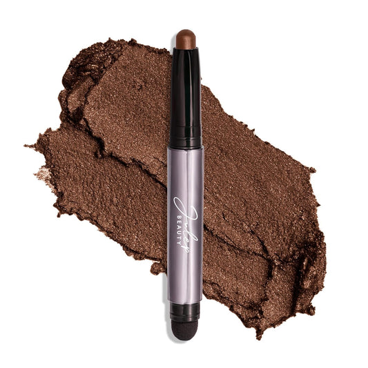 Julep Eyeshadow 101 Cream-to-Powder Waterproof Shadow Stick – Cocoa Shimmer – Long-Lasting, Crease-Proof, Chocolate Brown Shimmer Cream Eyeshadow with Built-in Smudger | alldaygood beauty