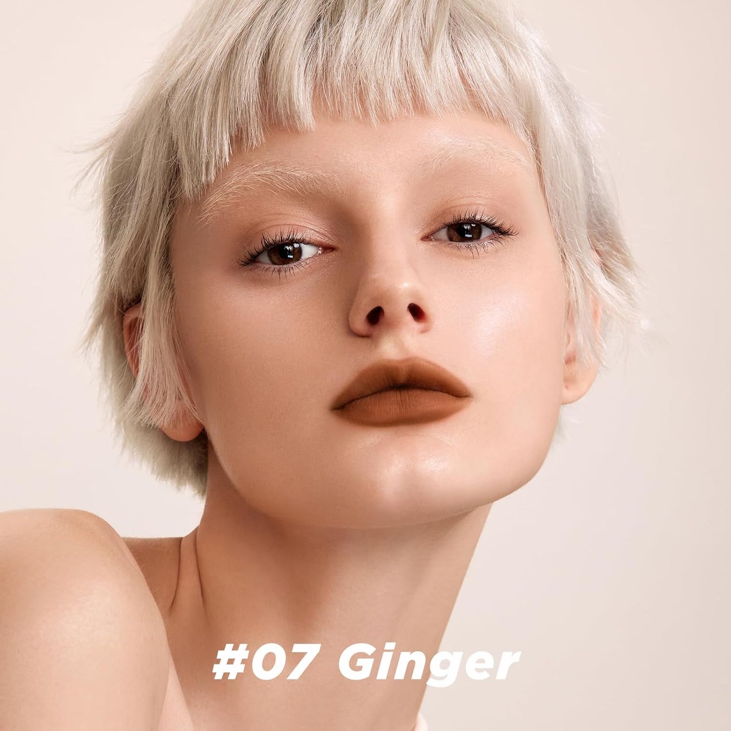 ITY Velvet Matte Finish Lip Stain-Mousse Textured Lip Clay, Orange Shade, Conceals Lip Lines, Rich Pigment Lip Tint Lipsticks, 0.14 oz (4g) in Ginger