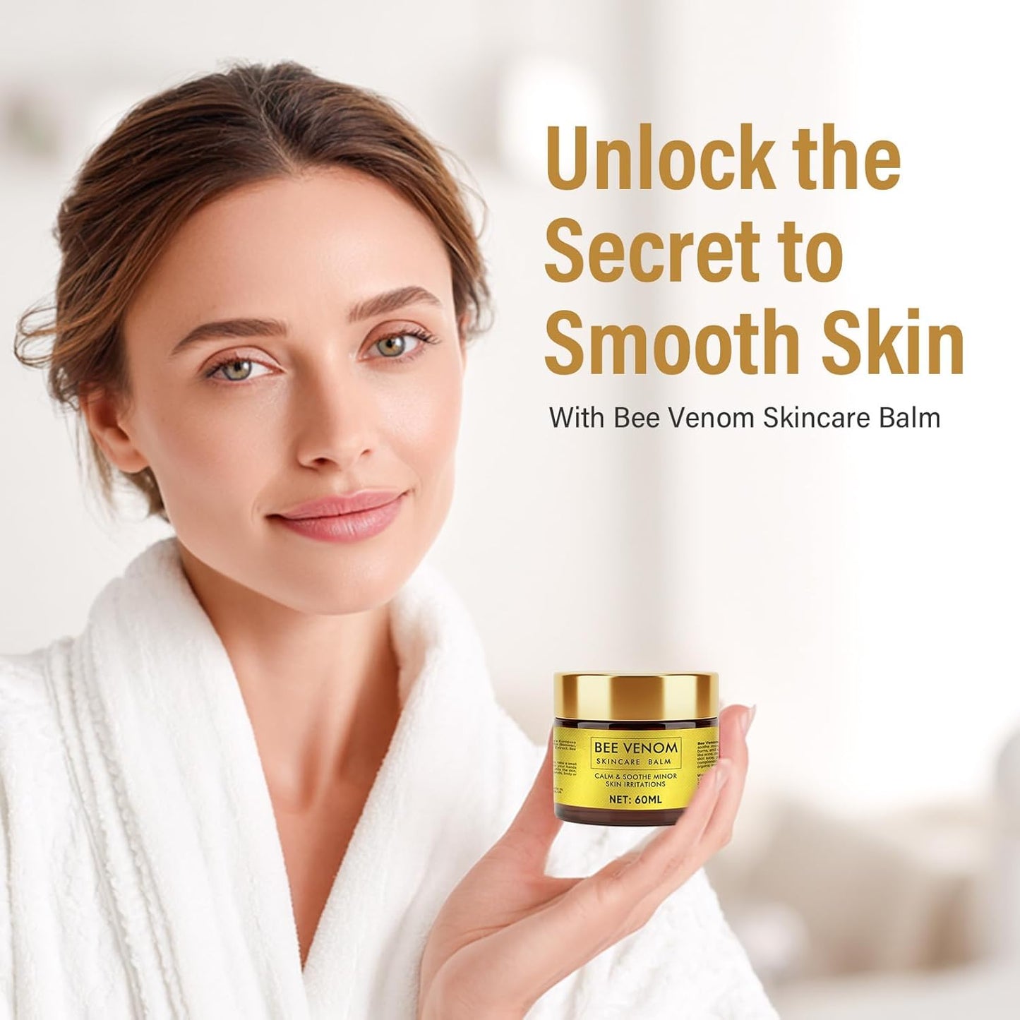 Bee Venom Cream, Natural Face Lifting and Firming, Reduces Skin Blemishes, Gentle and Non-Irritating for All Skin Types