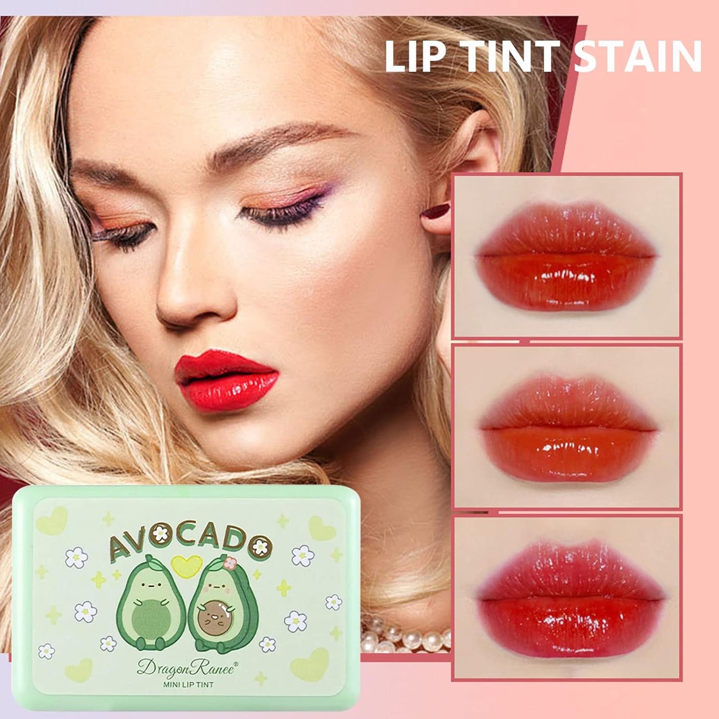 Miniling 6-Color Korean Lip Tint Set - Watery, Velvet Matte Lipsticks for Lips and Cheeks - Long-Lasting, Non-Stick, Shimmery