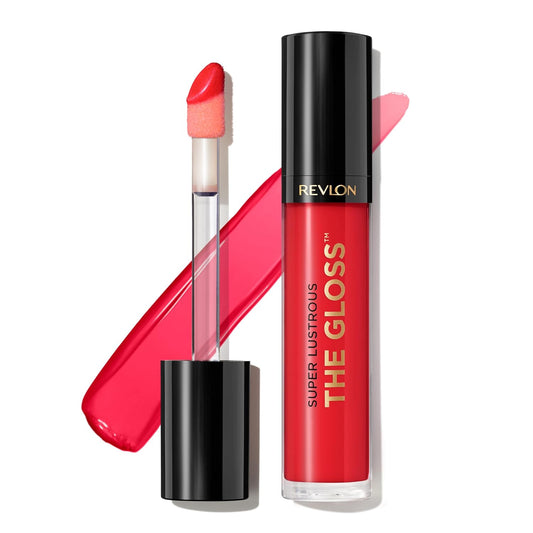 Revlon Super Lustrous Lip Gloss, Non-Sticky, Hydrating, High Shine Finish, 240 Fatal Apple, 0.13 oz | alldaygood beauty