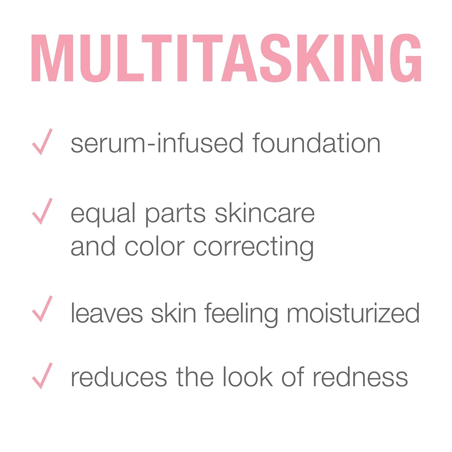 Neutrogena Healthy Skin Sensitive Skin Serum Foundation with Pro-Vitamin B5, Color Correcting & Pore Minimizing Liquid Foundation & Face Serum, Buildable Coverage, Light 01, 1 oz