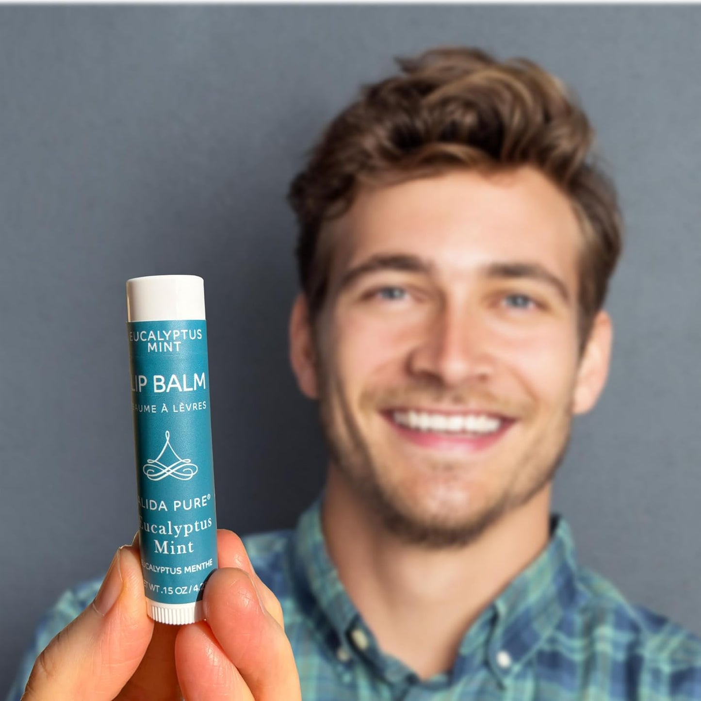 Eucalyptus Mint Lip Balm Collection, Vegan Set, Beeswax Free, with Organic Jojoba and Avocado Oil, Vitamin E, Natural Moisturizer for Dry, Chapped Lips, 3 Tube Set