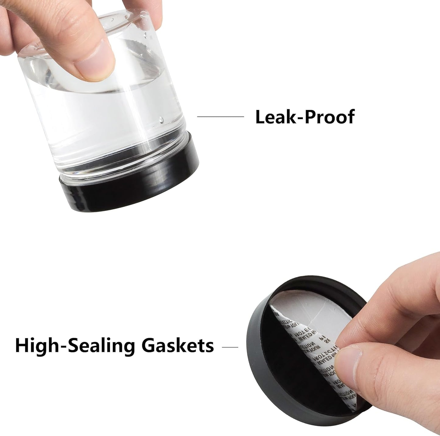 84PCS 4oz/125ml Plastic Jars with Screw On Black Lids Seal Stickers Bottle Lid,Clear Container for Storing Dry Food,Spice,Lotion, Cosmetic, Slime, Honey Jam, Cream, Butter