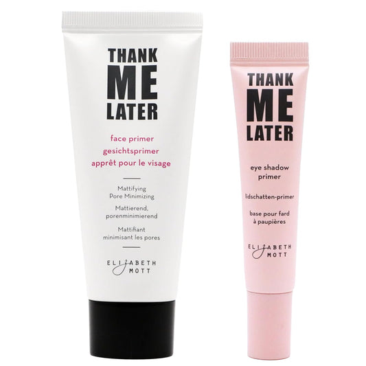 Elizabeth Mott Thank Me Later Face & Eye Primer – Long-Lasting Matte Makeup Base, Pore Minimizer, Oil & Shine Control, Wrinkle Blurring, Crease Prevention, Smooth Finish for All-Day Wear – 10g & 30g | alldaygood beauty