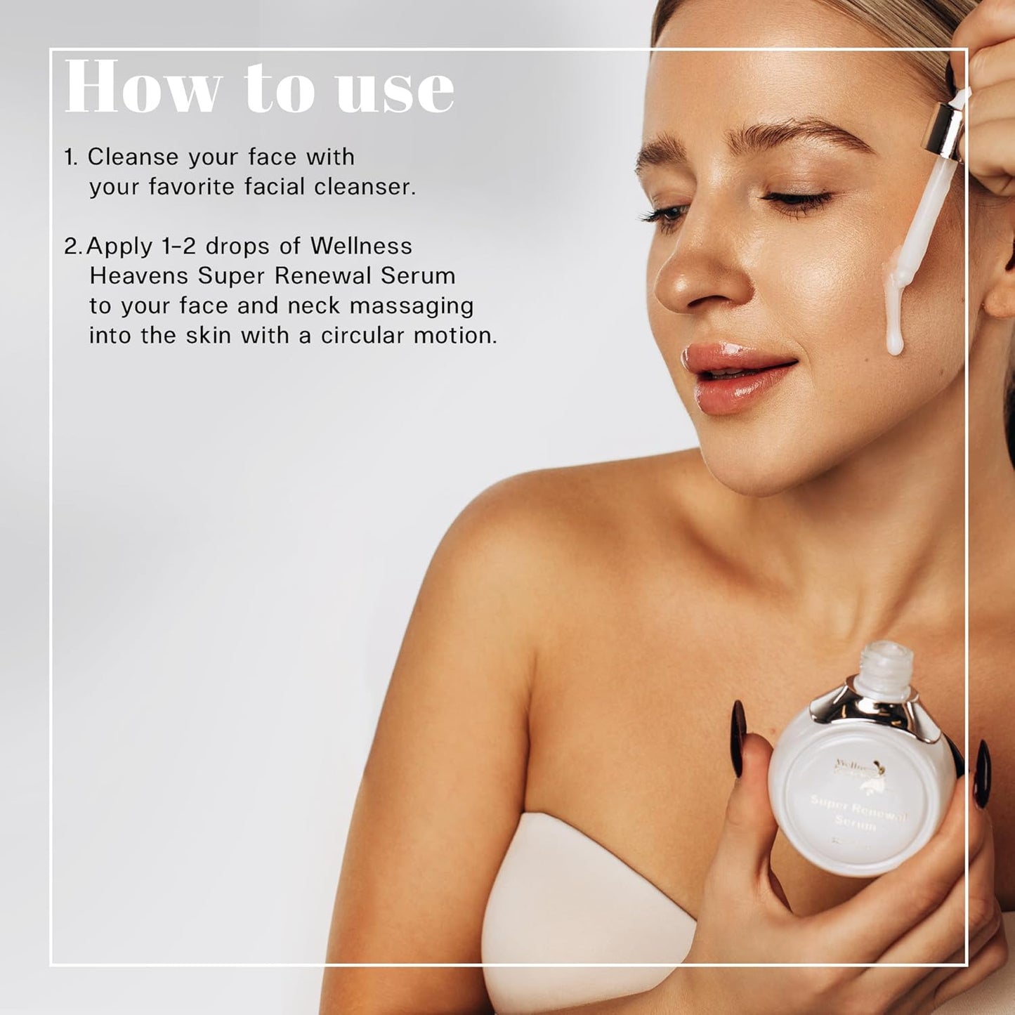 Wellness Heavens Vitamin C Serum for Face, Anti Aging Collagen Peptide Face Serum with Niacinamide & Vitamin E for Dark Spot, Brightening, Moisturizing, Smoothing, Firming, 30 ml