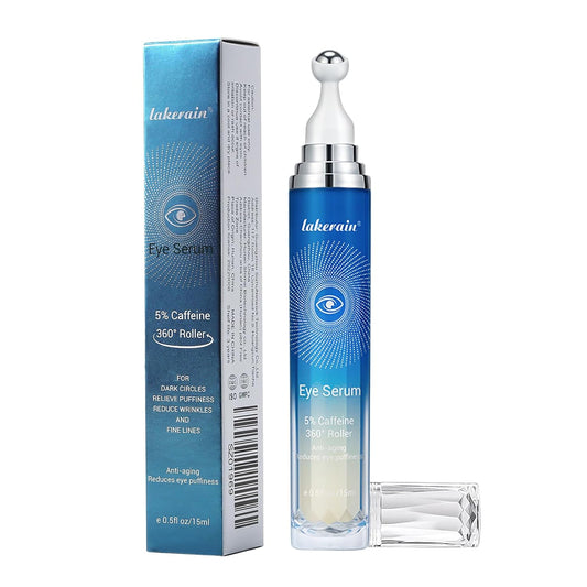 5% Caffeine Eye Cream, Under Eye Brightener, Eye Roller for Puffy Eyes, Dark Under Eye Circles Treatment, Eye Cream for Puffiness and Bags Under Eyes, Under Eye Serum & Eye Oil Roller #01