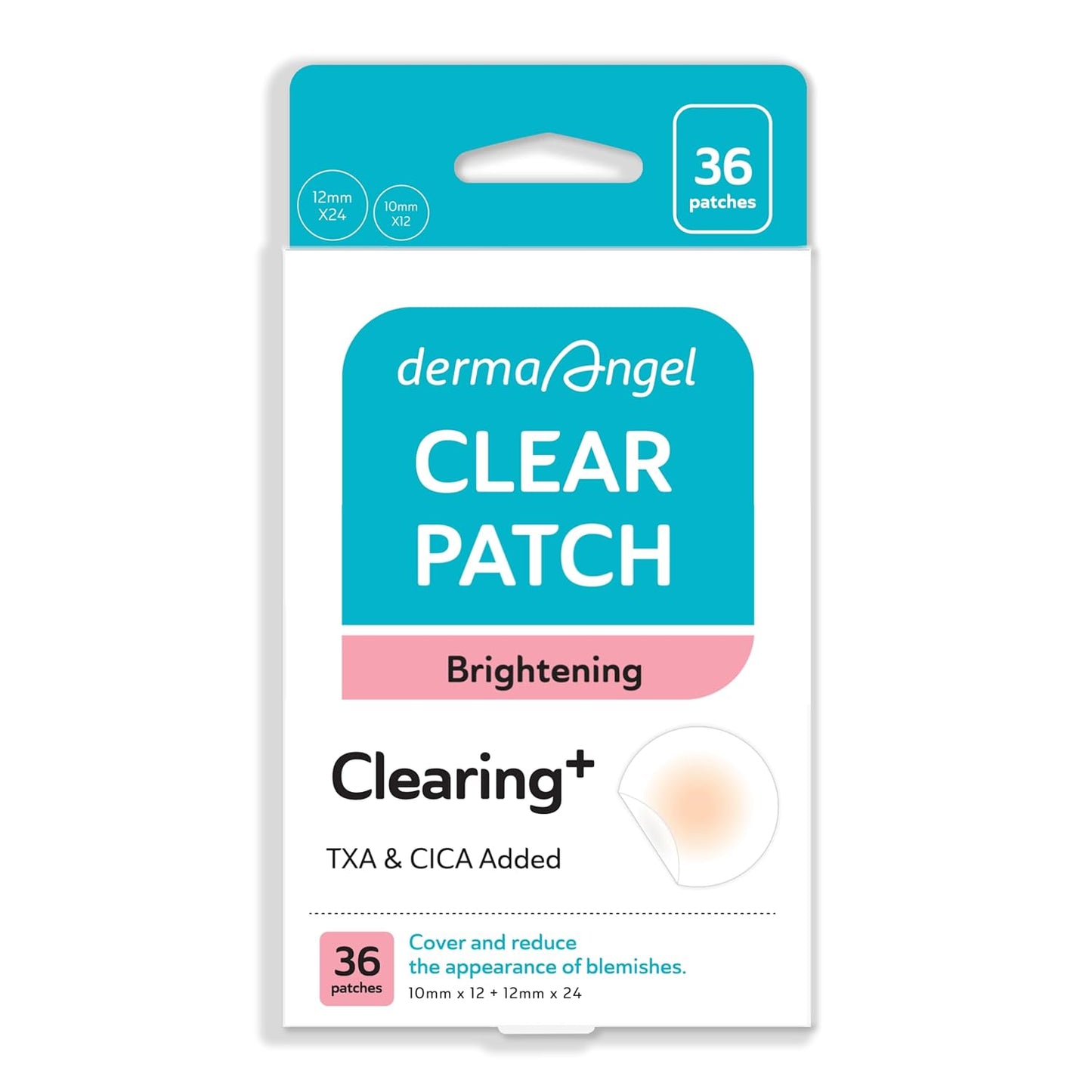Dark Spot Patches Blemish Patches with Hydrocolloid, TXA & CICA for Active Acne & Post-Inflammatory Dark Spots - Day and Night Use - UPGRADED (Post Acne - 36 Count - 2 Size)