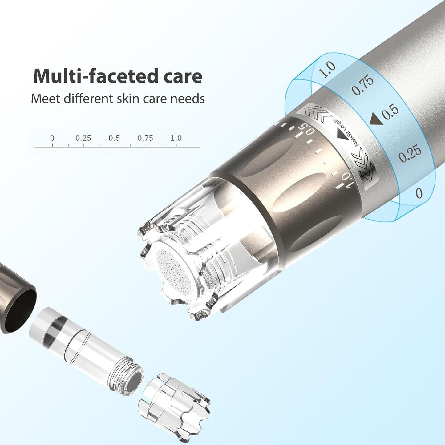 Micronee.dling Pen H3 Micronee.dle Pen - Adjustable Serum Applicator - Micronee.dle for Face Home Use - 2PCS H12 + 2PCS Nano-HR + 2PCS Nano-H