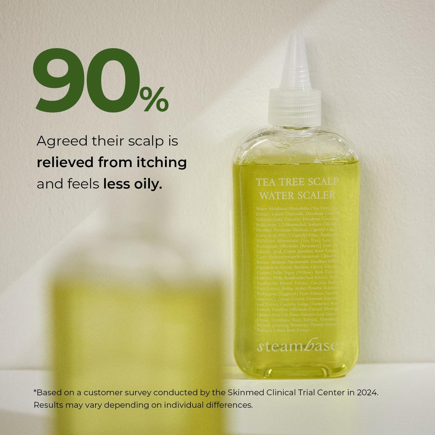 Tea Tree Scalp Water Scaler | Scalp Exfoliator for Itchy Dry Flaky Scalp, Buildup Remover, Treatment for Excess Sebum Oily Greasy Hair | Korean Hair Care Products, Travel Size, 1.69 fl oz