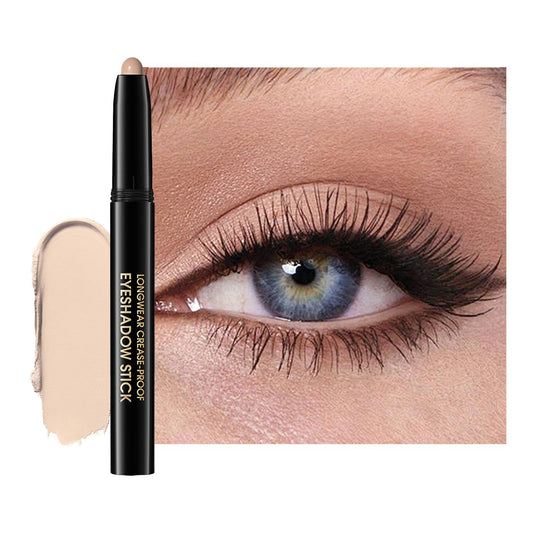 Eyeshadow Stick, Shimmer and Matte Cream Eye Shadow Brightener Sticks Eyeliner Pencil Crayon, Waterproof Long Lasting Eye Highlighter Stick Makeup,0.056 Oz(#3-Desert) | alldaygood beauty