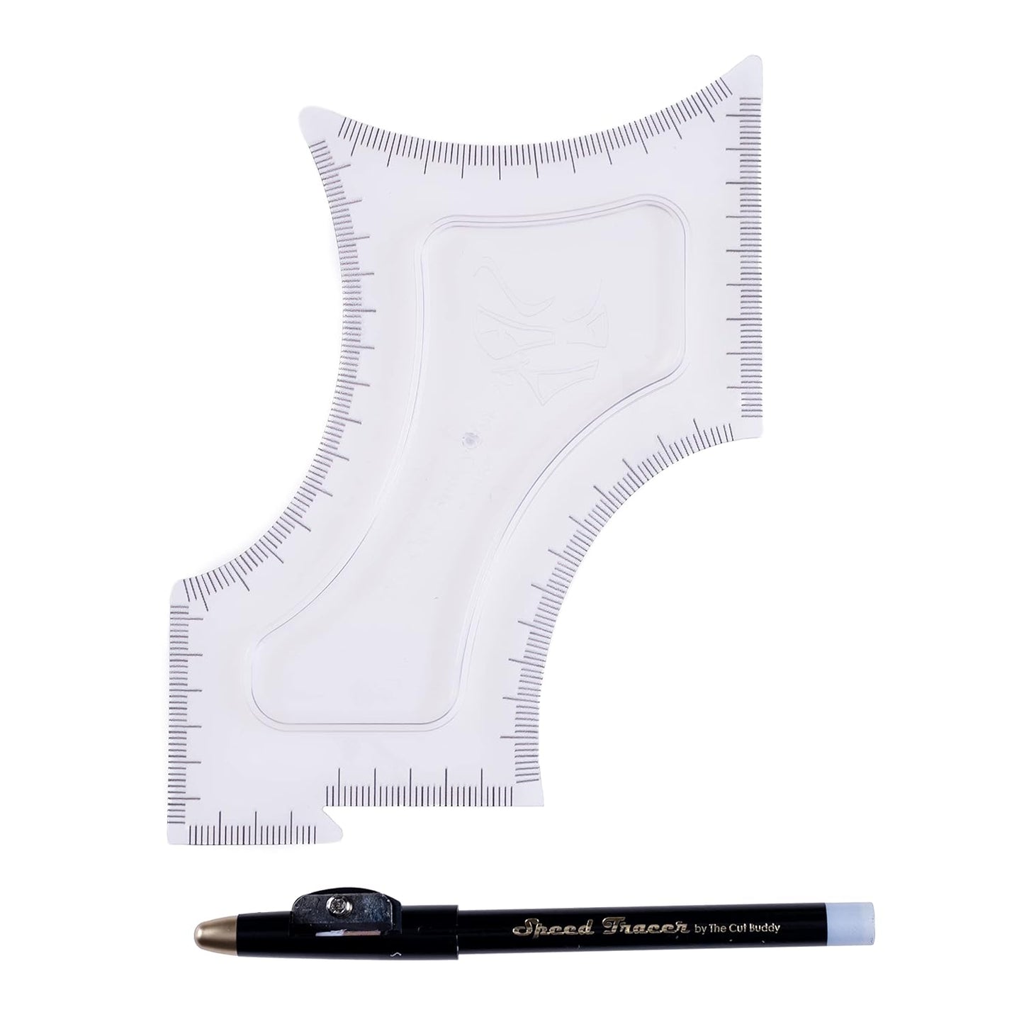 The Cut Buddy Original Shaping Tool, Clear Beard and Hairline Template with Bonus Tracer Pencil, As Seen on Shark Tank
