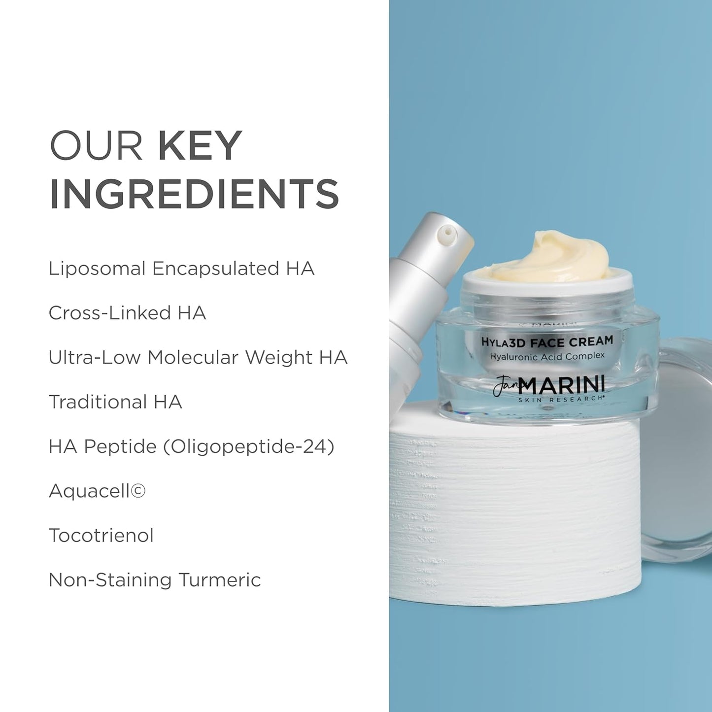 Jan Marini Skin Research Hyla3D® Face Cream - Hyaluronic Acid Complex - 1 Oz