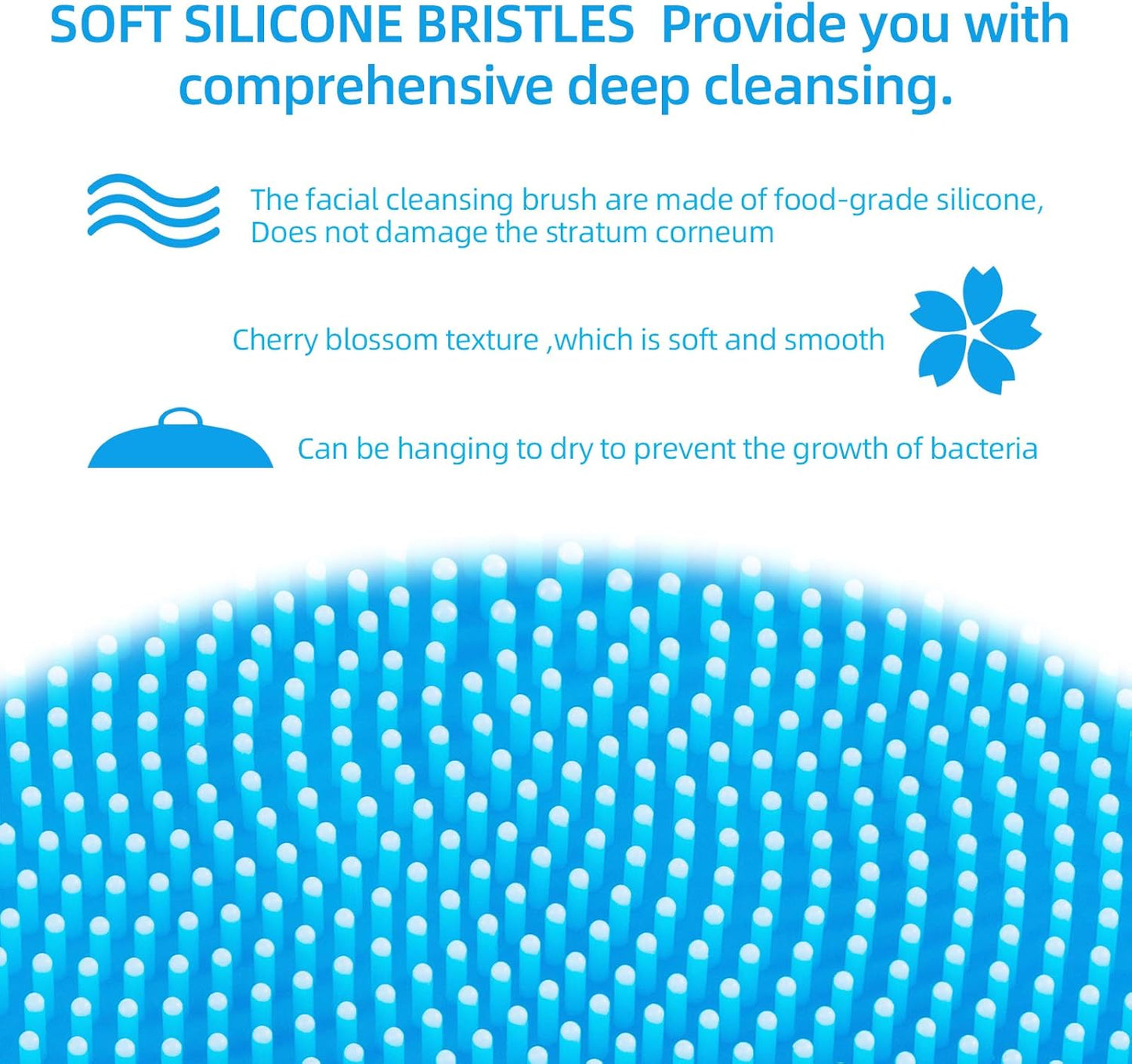 VWMYQ 2 Pack Silicone Face Scrubber for Men and Women Facial Cleansing Brush Silicone Face Wash Brush Manual Waterproof Cleansing Skin Care Face Brushes for Cleansing and Exfoliating (Blue_Pink)