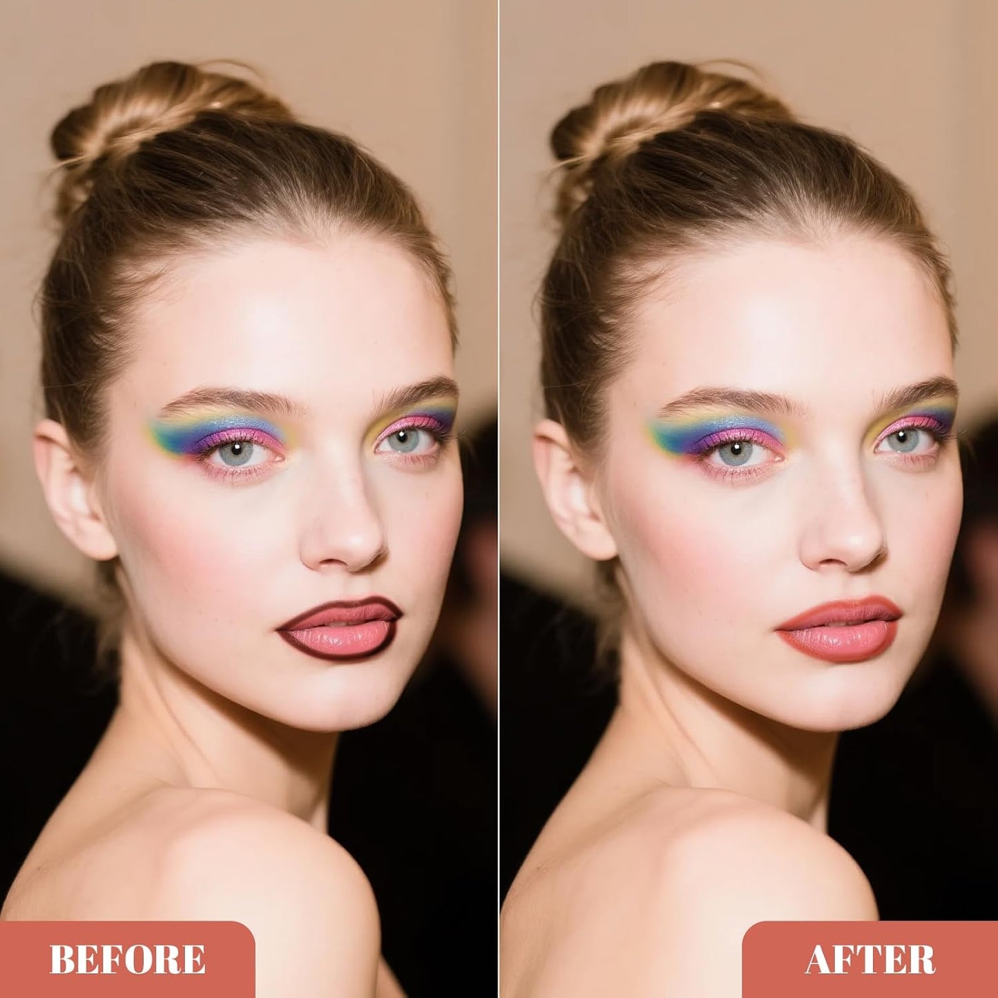 Lip Stain - Long Wear Tattoo Lip Liner, Waterproof & Transfer-proof Peel Off Lip Stain with Matte Finish, Lip Tint For All Skin Types, Great Gifts for Women (Coral)