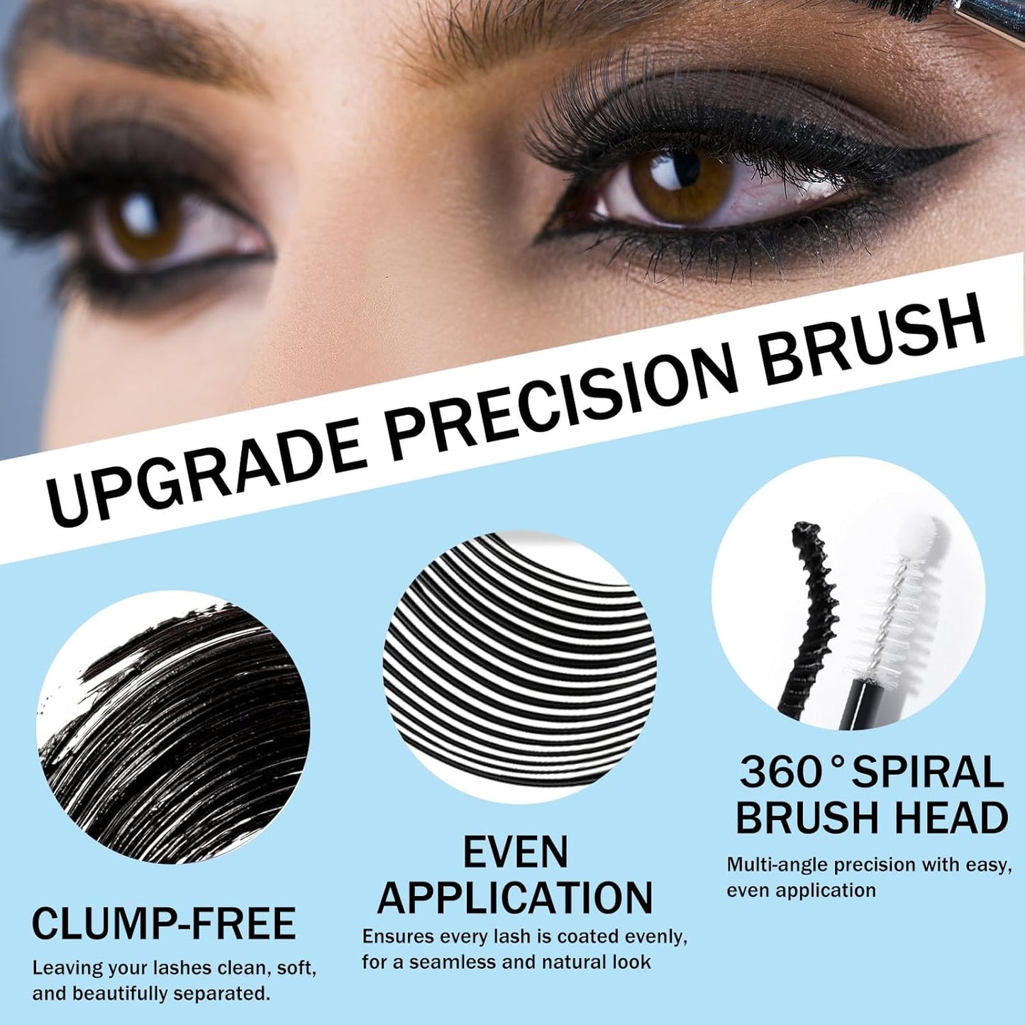 Lash Glue Kit (2 Clear Glue 1 Remover) 150Hours Waterproof Bond & Seal Adhesive for Cluster Strip & Individual Lashes, Hypoallergenic Gentle Formula for Sensitive Eyes, Easy to Remove