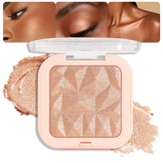 evpct Champagne Face Highlighter Makeup Shimmer Glitter Diamond Sparkly Highlighters Makeup Palette Powder for Face Body Cheek Skin iluminadores iluminador de jos maquillaje luminizers E02 | alldaygood beauty