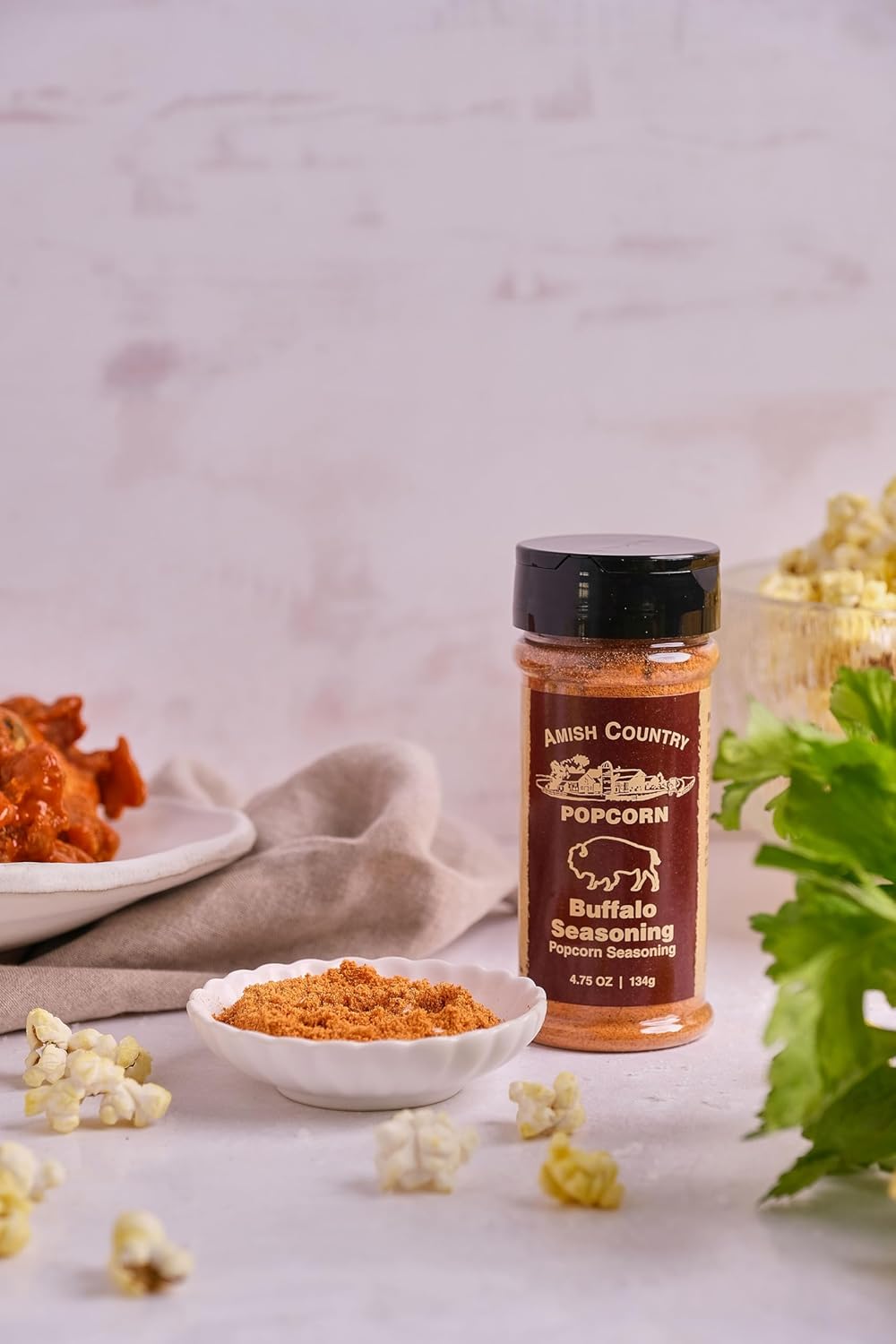Amish Country Popcorn | Buffalo and Ranch Seasoning Bundle | Old Fashioned, Non-GMO and Gluten Free