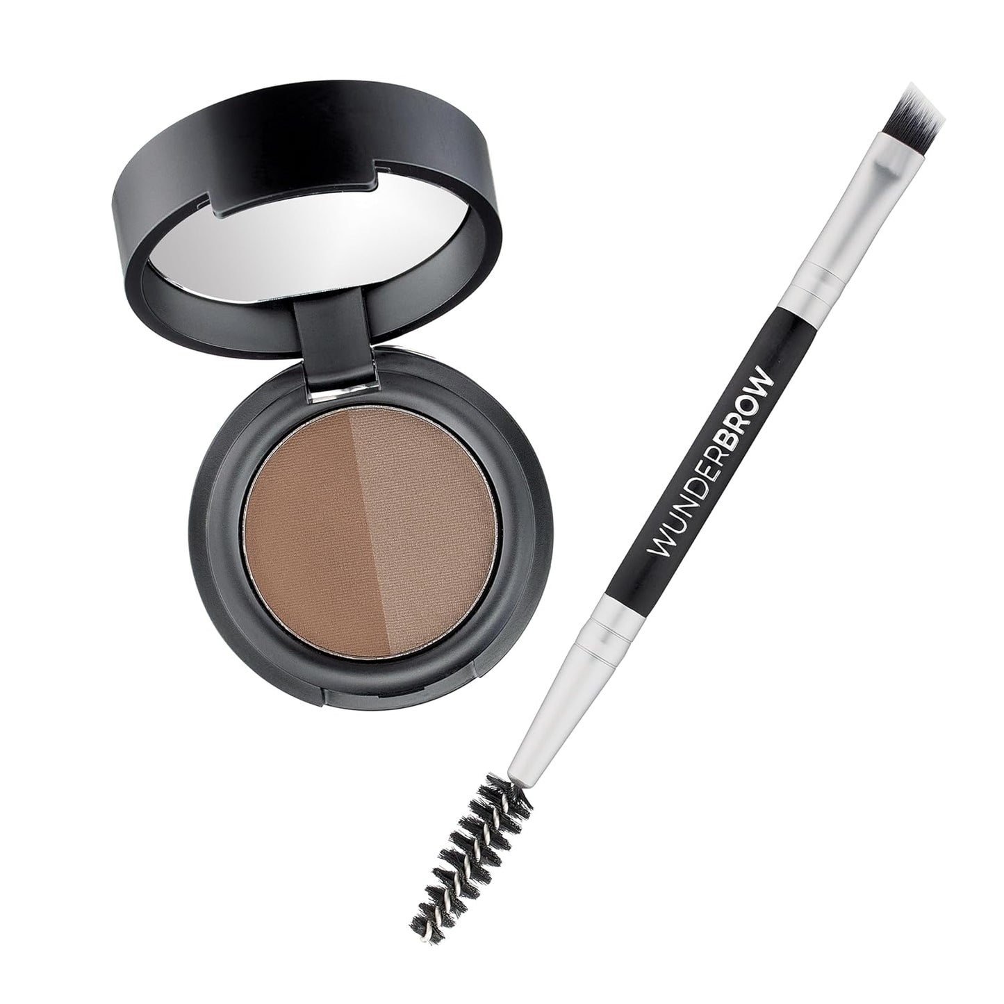 Soft Brow Define & Fill Powder Duo, Includes Dual ended Brush, Vegan and Cruelty Free (Brunette)