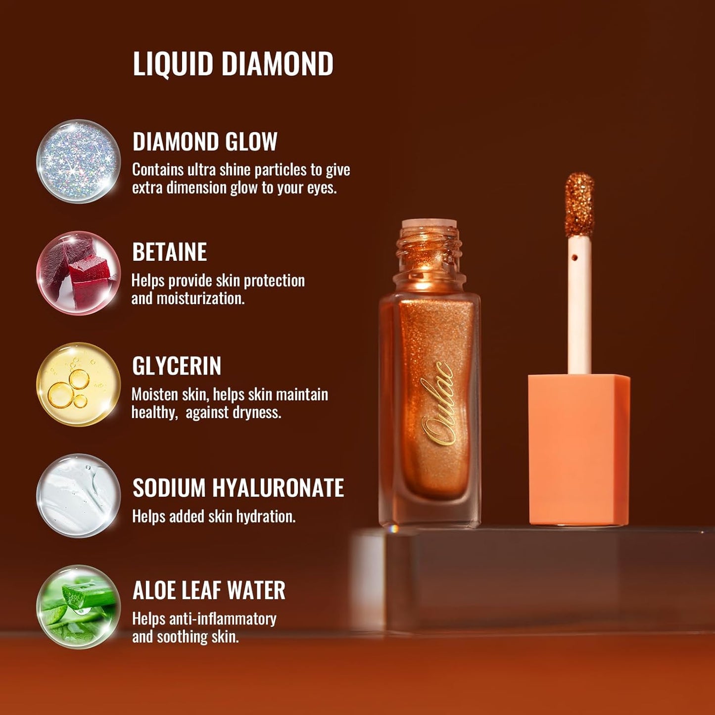 Oulac Matte Eyeshadow - Liquid Eyeshadow Base & Bronze Duo | Buildable, Smooth Eye Makeup, Wrinkle Resistant, Vegan, Cruelty-Free SA01