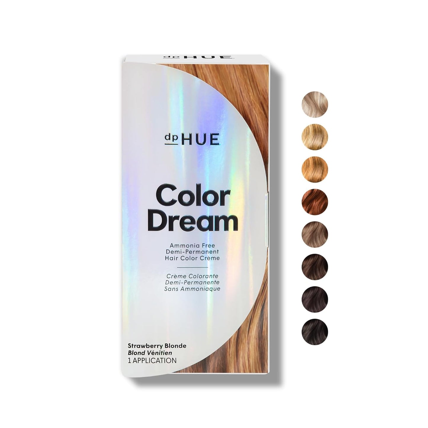 dpHUE Color Dream, Strawberry Blonde - Ammonia-Free, Demi-Permanent Hair Color - Lasts 16 Washes - Boosts Shine - Paraben & Sulfate Free, Leaping Bunny Certified