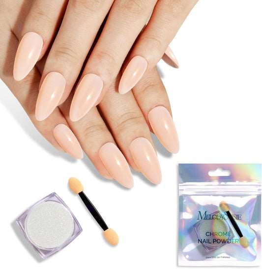 MelodySusie Gold Chrome Nail Powder for Gel Nails,Pearl Powder Mirror Effect Pigment Pearlescent Mermaid Pigment Pearl Glitter for Home DIY Salon Use | alldaygood beauty