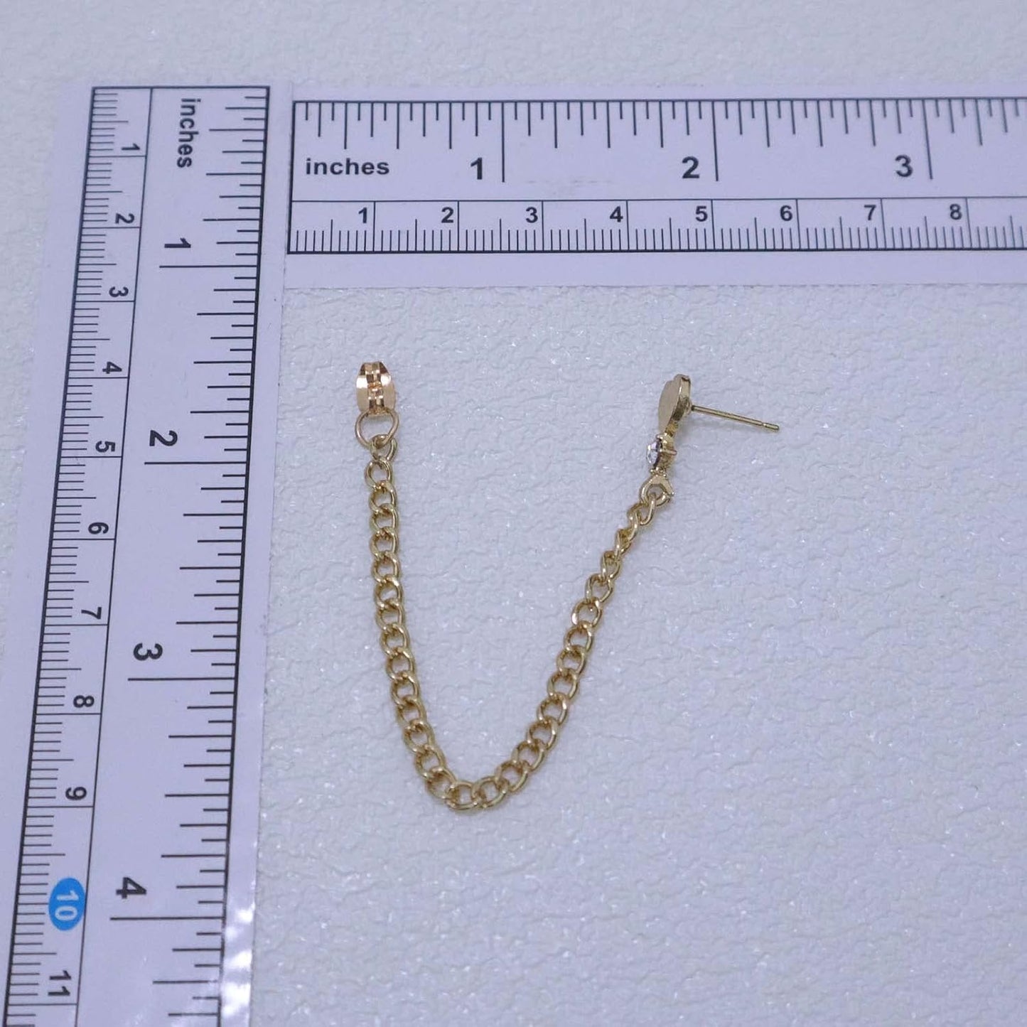 Heart Jacket Earring for Women Gold Love Heart Stud Earring Long Chain Drop Earring Tiny Crystal Star Earring Vintage Chain Link Earring Jewelry for Girls Gifts