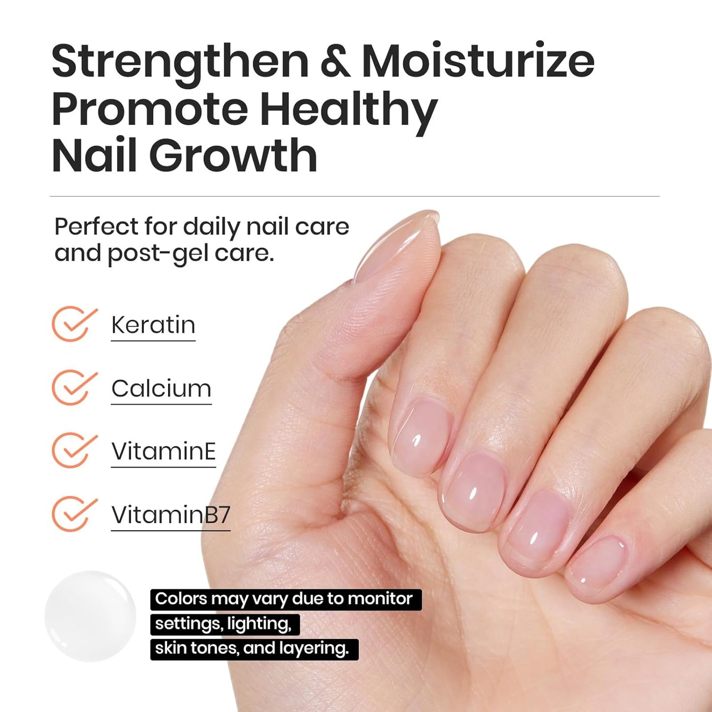 Beetles 15ml Rubber Base Builder Nail Gel - Clear Color Base for Nails Strengthening, Thickening and Sculpting, Soak Off UV LED Long Lasting for Weak and Damaged Nails