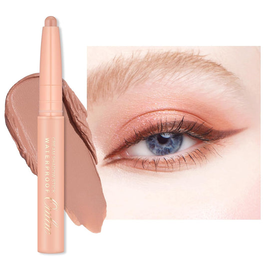 Oulac Nude Rose Eyeshadow Stick – Twist-Up Creamy Crayon, Waterproof & Blendable, Vegan & Cruelty-Free, 1.25g, WM03 Rose Dawn | alldaygood beauty