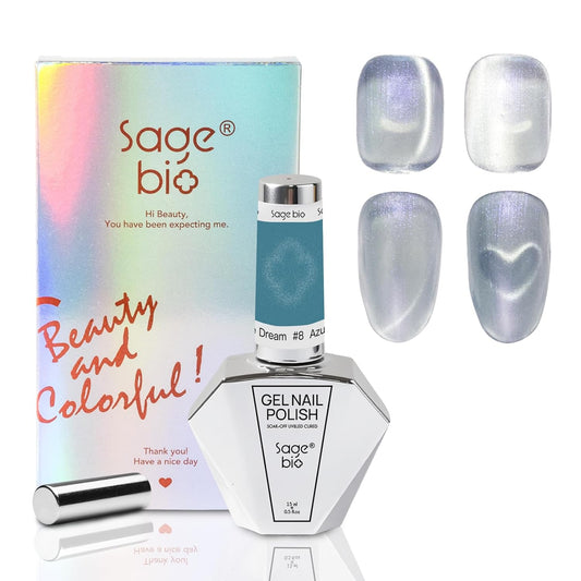 15ml Cat Eye Gel Nail Polish with Magnet Shimmer Glass Bead Effect 04 | alldaygood beauty