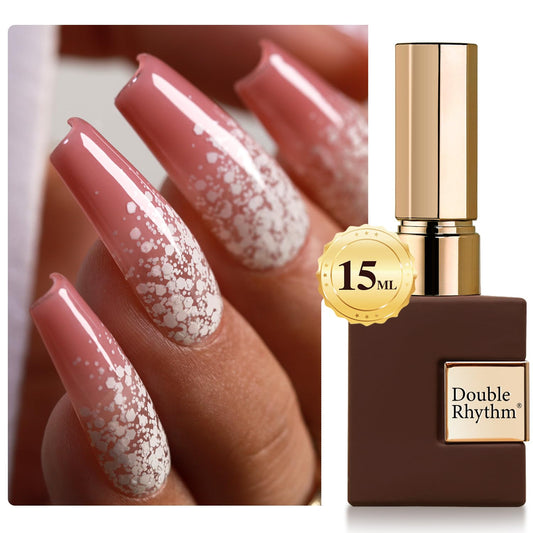 Double Rhythm 15ML Glitter Gel Polish Shimmer Reflective Holographic Color Magnetic for Nail Art Salon DIY at Home (B1079-Snowflake) | alldaygood beauty