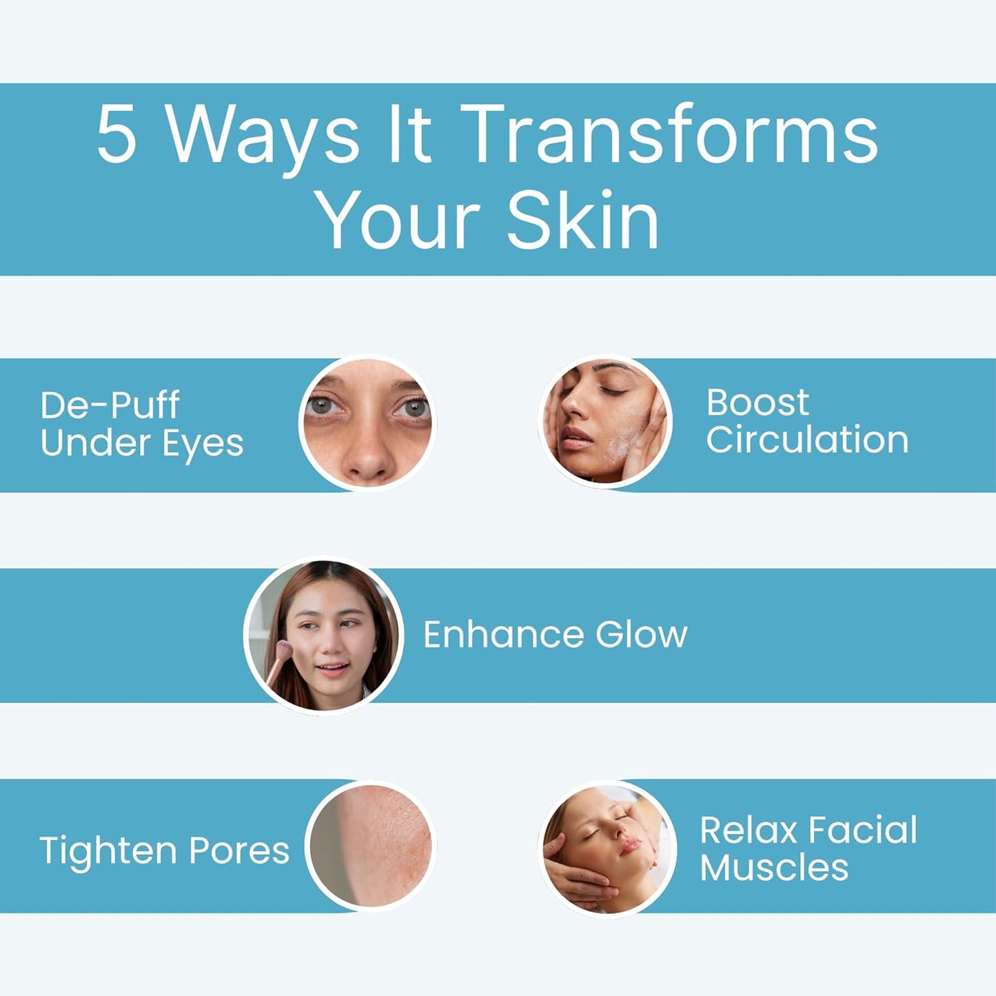 CRYO FACE Roller: Premium Ice Roller for Face Lift, Wrinkles, Double Chin Reducer, Self Care Gifts, Skin Care Tools, Radiant Glow (Beige)