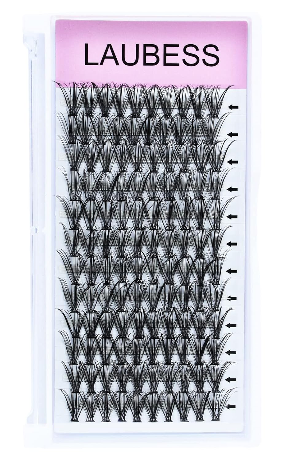 Eyelash Clusters LAUBESS Lash Clusters Individual Lashes Cluster Eyelash Extensions DIY at Home Waterproof Cluster Lashes (30D-D-14)