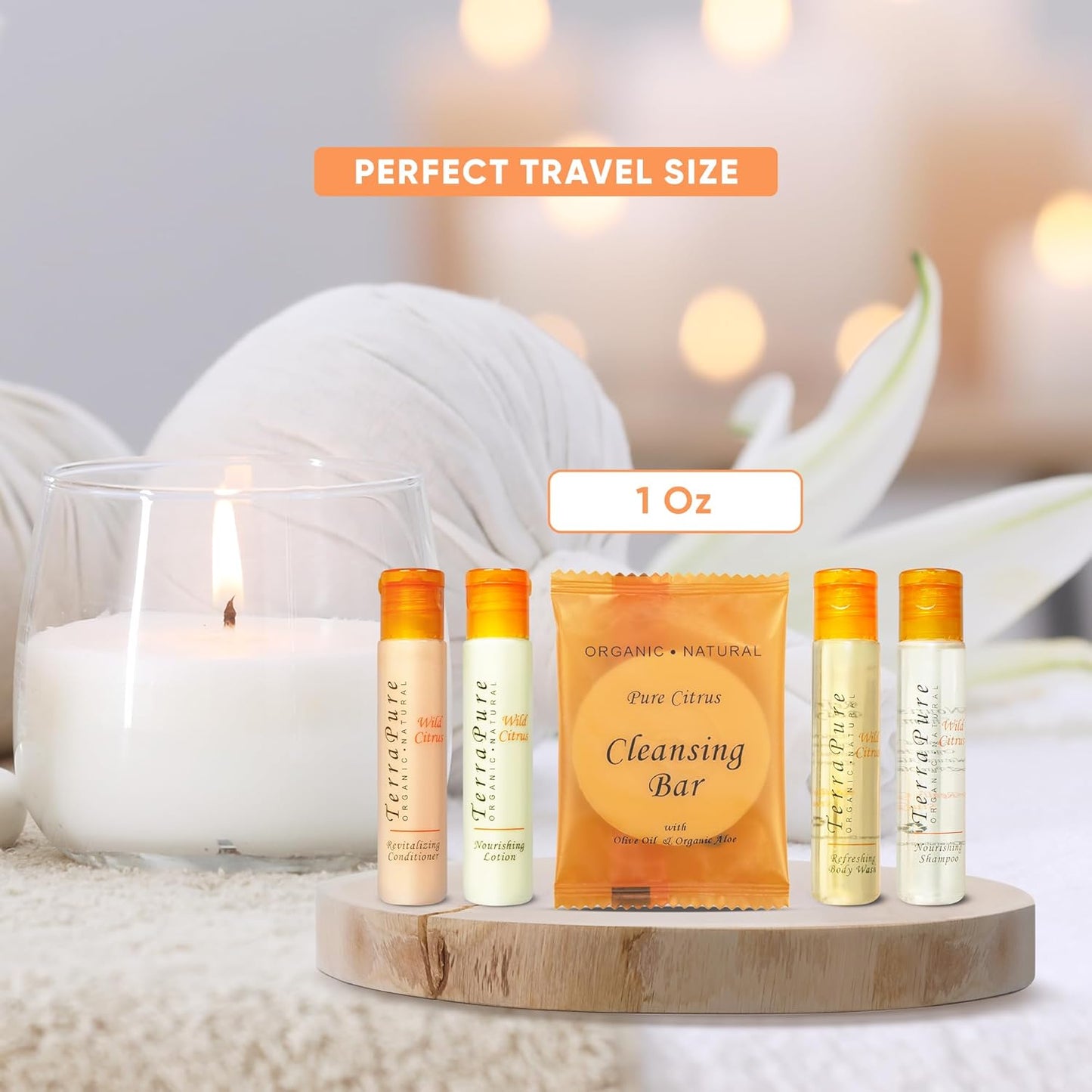 Terra Pure Wild Citrus | 1 oz. Liquids and 1 oz. Bar Soaps | 1-Shoppe All-In-Kit