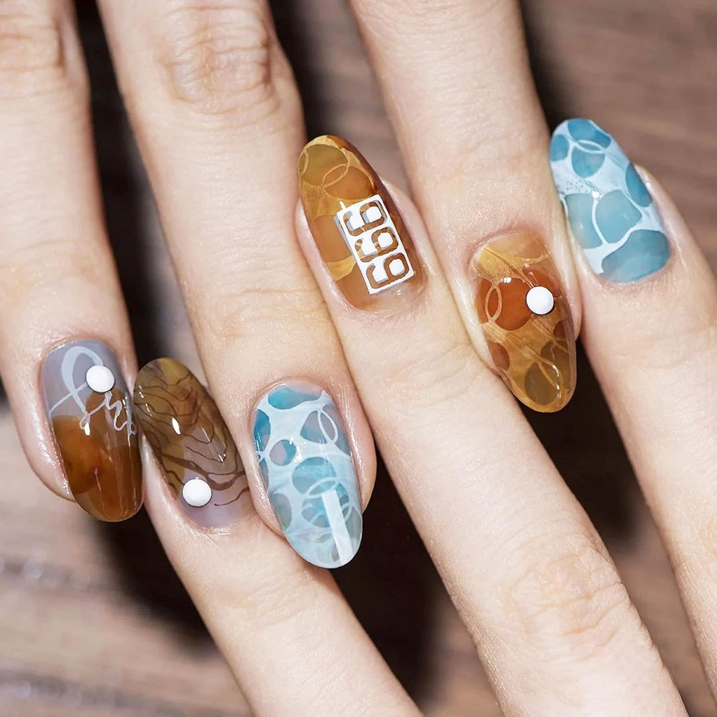 Nail Art Stamper Clear Silicone Nails Stamping Jelly with Scraper Transparent Visible Body DIY Manicure Nail Art Tool For DIY Nail Decor French Nail Manicure