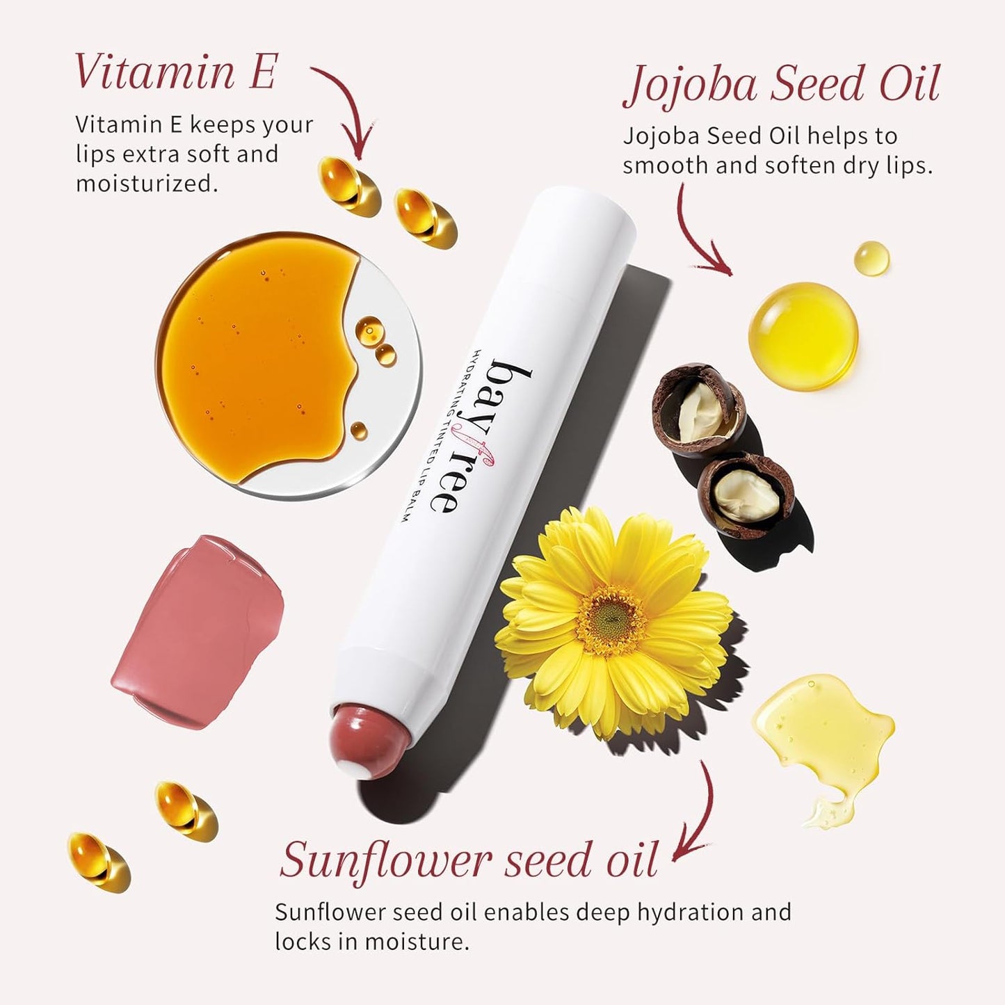 Tinted Lip Balm Plumper, Glossy, Pump Lips, Lightweight, Moisturize & Tint with Jojoba Seed Oil, Vegan Lipbalm Lip Care, Shimmer Orchid