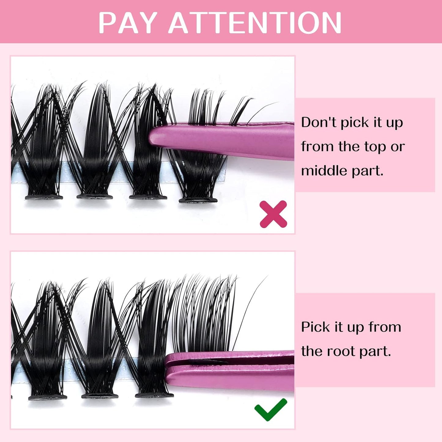 280 Pcs Individual Lashes 50D-C-0.07-10 Cluster Lashes C D Curl Wispy Lashes Bottom Lashes DIY Lashes At Home（50D-C-0.07-10）