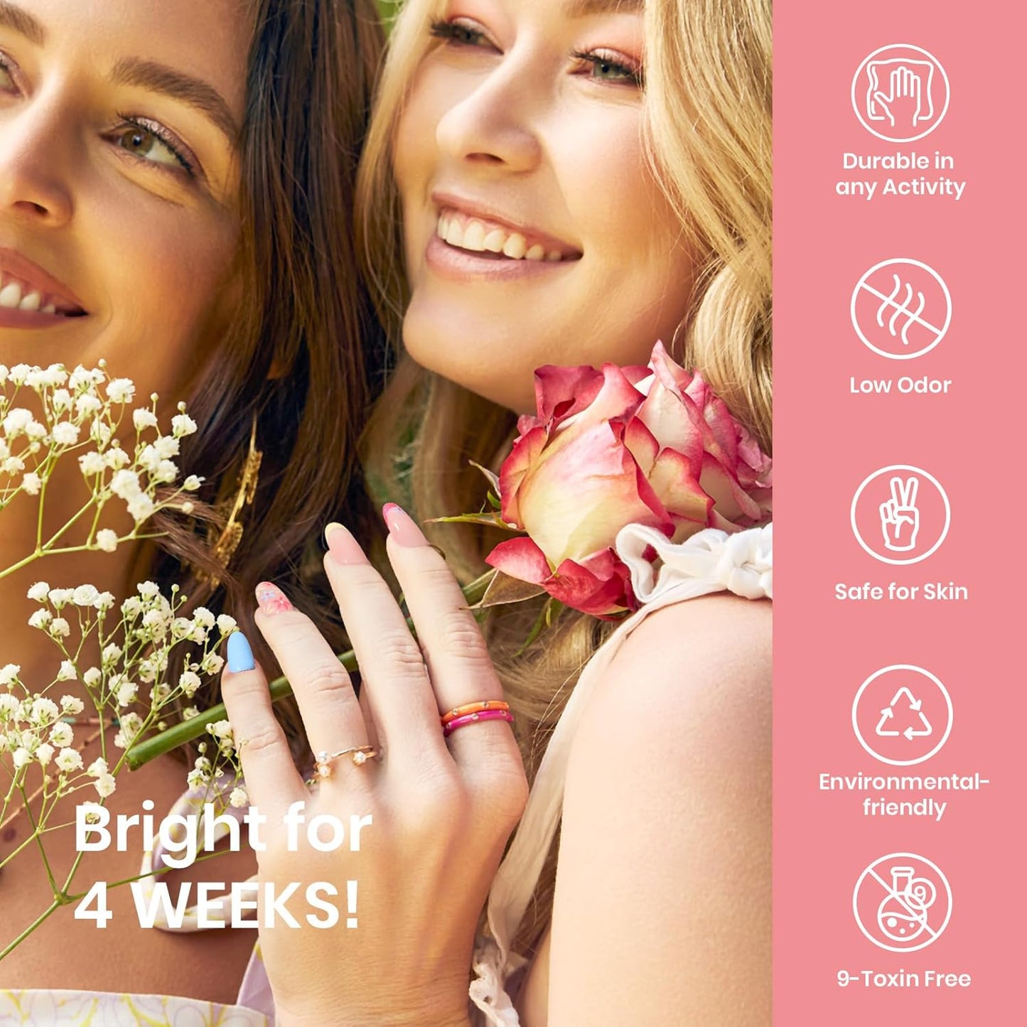 beetles Pink 12 Colors Nail Art Gel Liner, Summer Blue White Glitter Gel Nail Polish Painted Soak Off Uv Lamp Art Nails Red Yellow for Thin French Line Nails Manicure Gift for Women