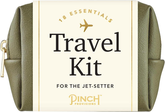 Pinch Provisions Travel Kit, includes 18 Must-Have Emergency Essential Items for Travelling, Ideal Road Trip or Airport Gift for Friends, Family & Peers, Portable Pouch