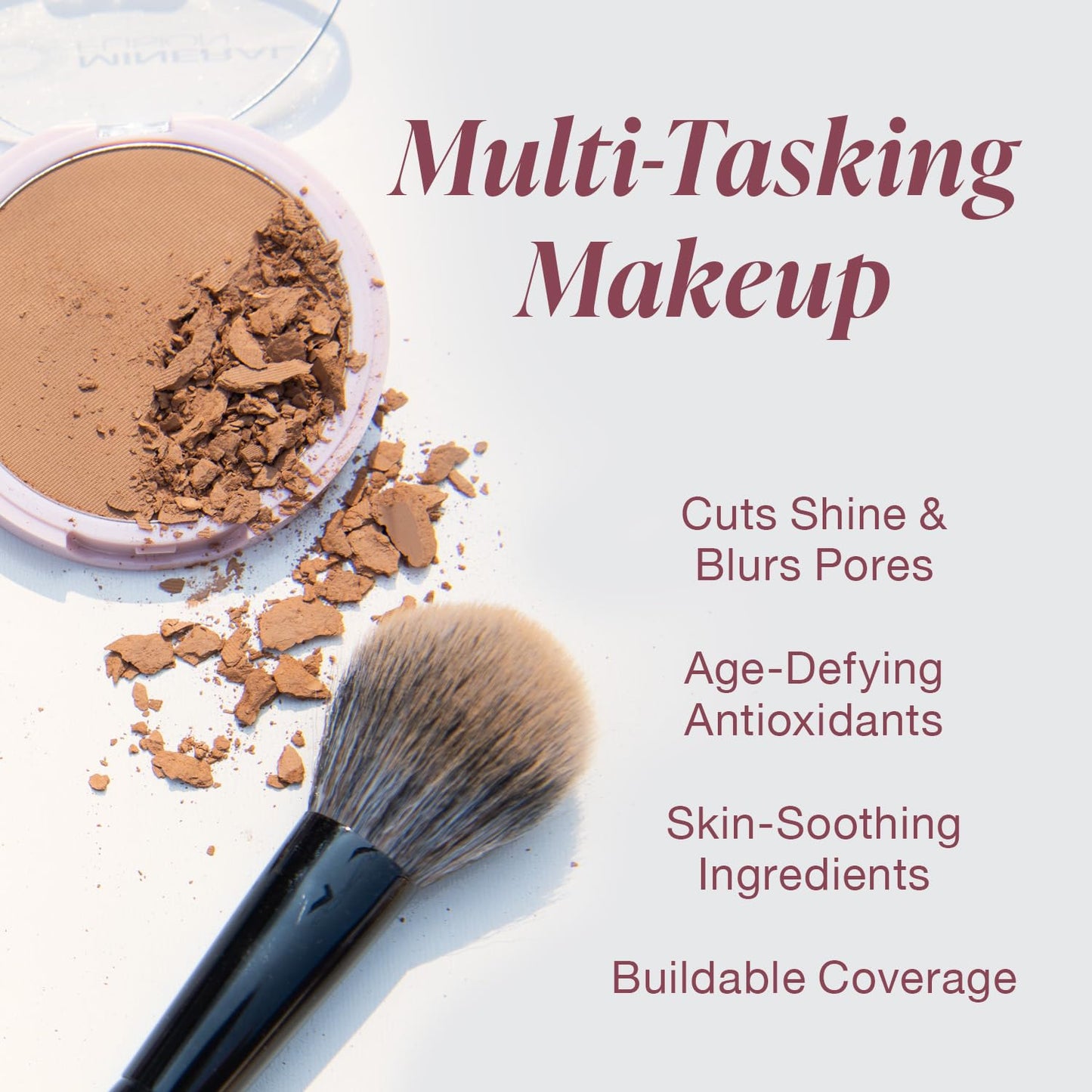 Mineral Fusion Pressed Powder Foundation, Neutral 2 - Fair/Med Skin w/Neutral Undertones, Age Defying Foundation Makeup with Matte Finish, Talc Free Face Powder, Hypoallergenic, Cruelty-Free, 0.32 Oz