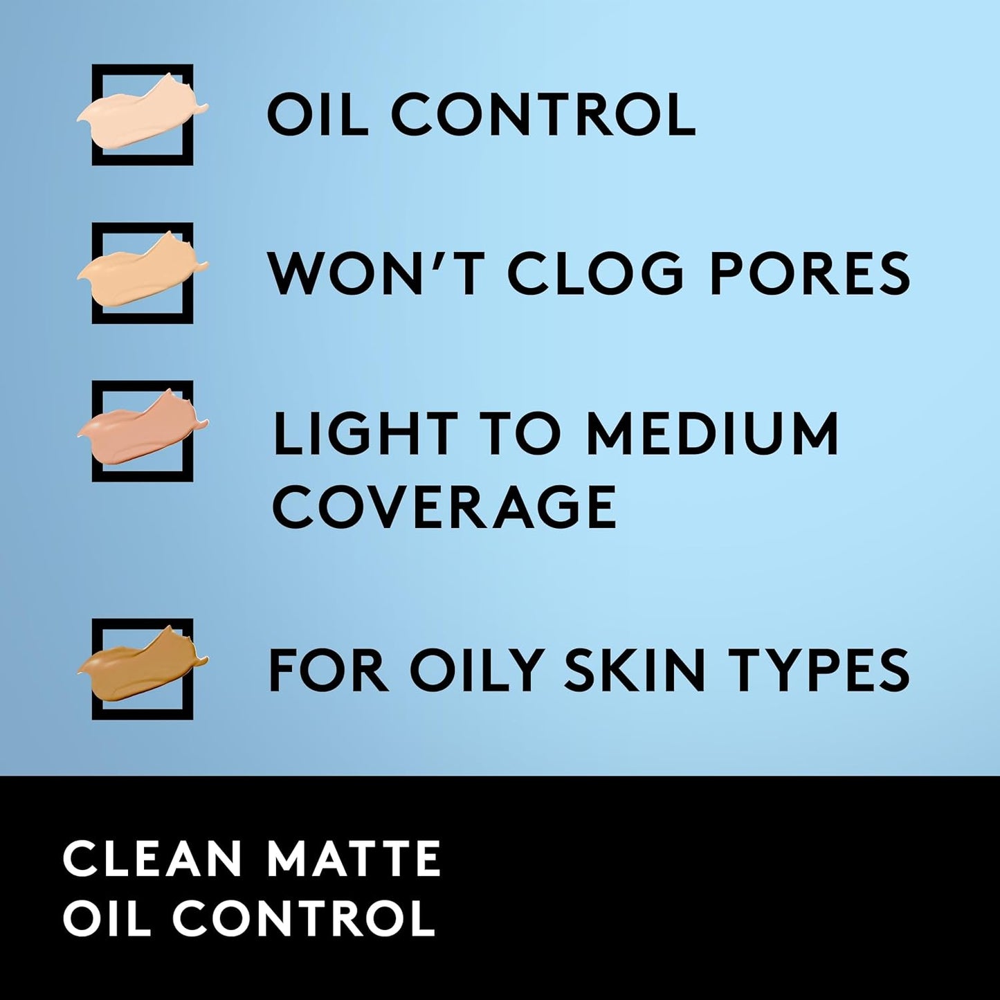 COVERGIRL Clean Matte Liquid Foundation, Perfect Beige 548, Pack of 1