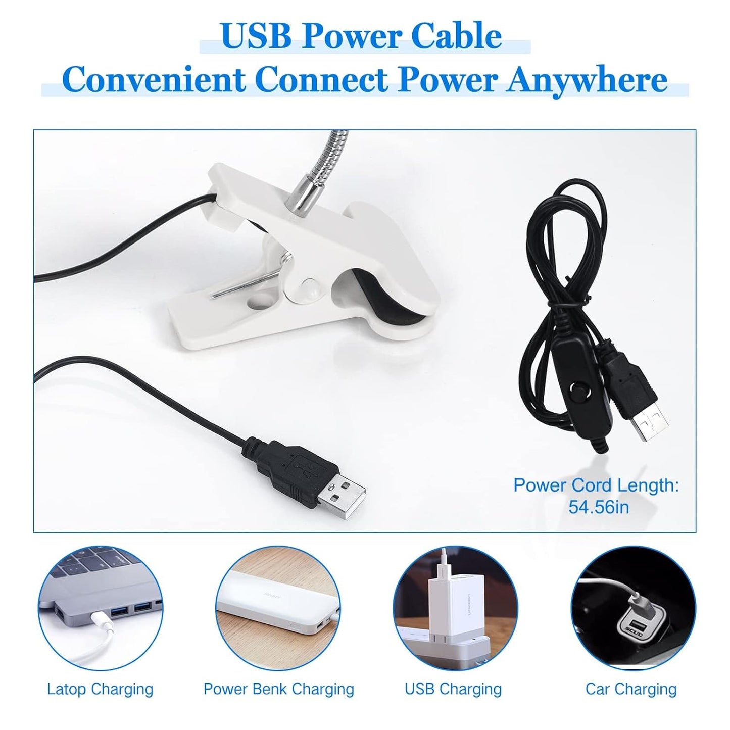 AORAEM U V Nail Lamp - Sliver 3W U V Light for Nails 35NM U V LED Nail Lamp with Gooseneck and Clamp for Gel Nails (AA-Silver)