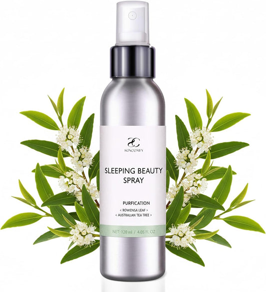 Pillow Ritual Aromatic, Calming Relaxing Pillow Mist, Linen and Fabric Sleep Spray, Infused with Natural Essential Oils for Bedtime Routine, Eucalyptus &Tea Tree, Aluminium Bottle 4.05 oz