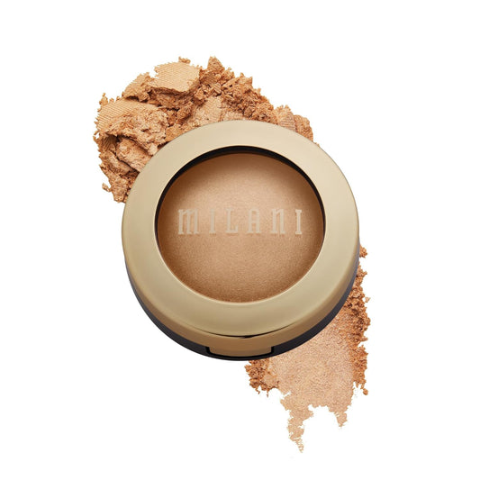 Milani Highlighter Makeup - Baked Contour Powder & Face Highligher, Made in Italy - Champagne D'Oro | alldaygood beauty